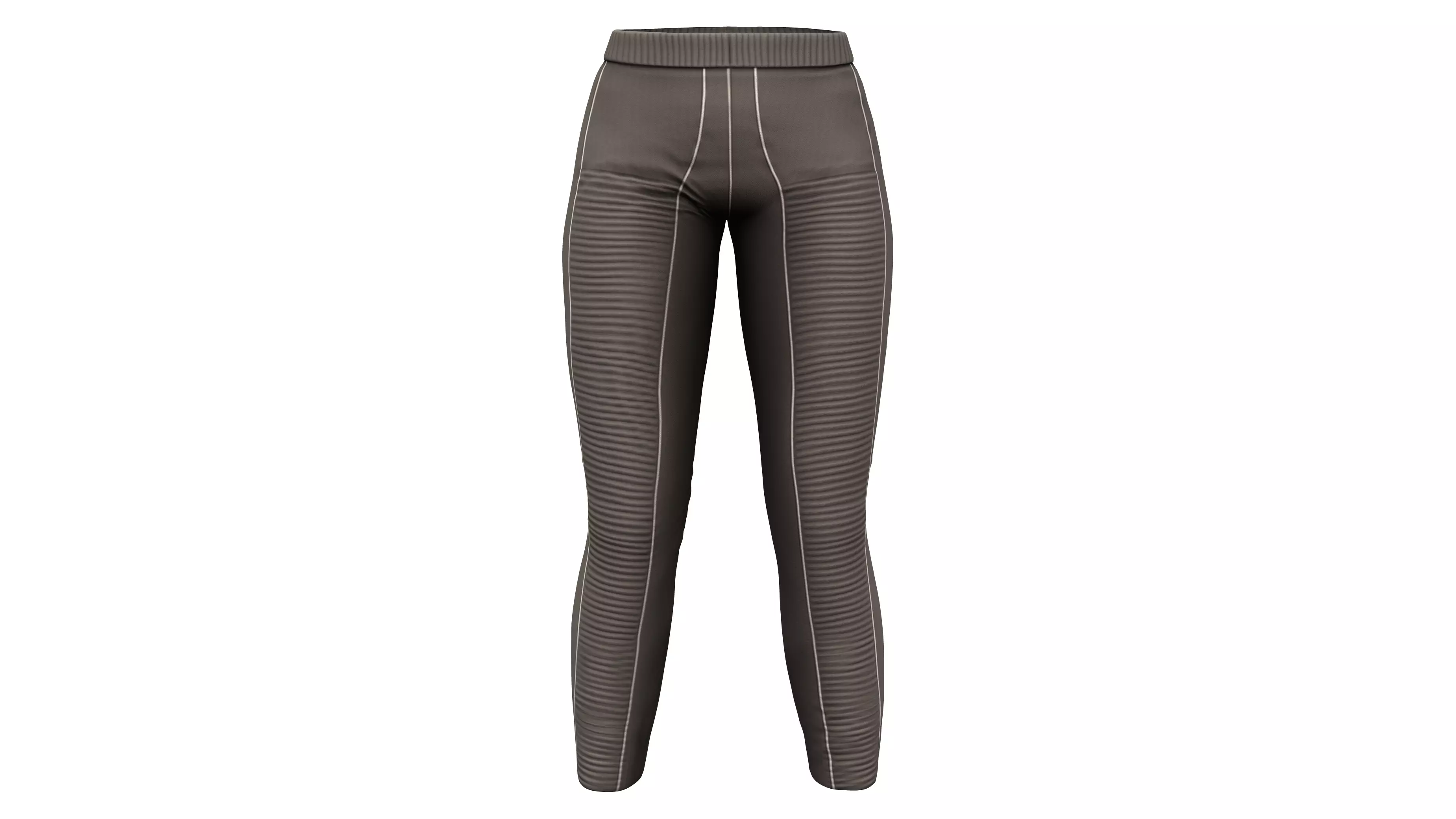 Army Look Stretch Legging Pants Low-poly 3D model_0