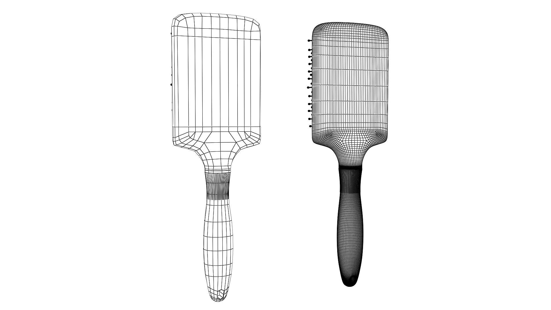 Hair Brush  3D model_9