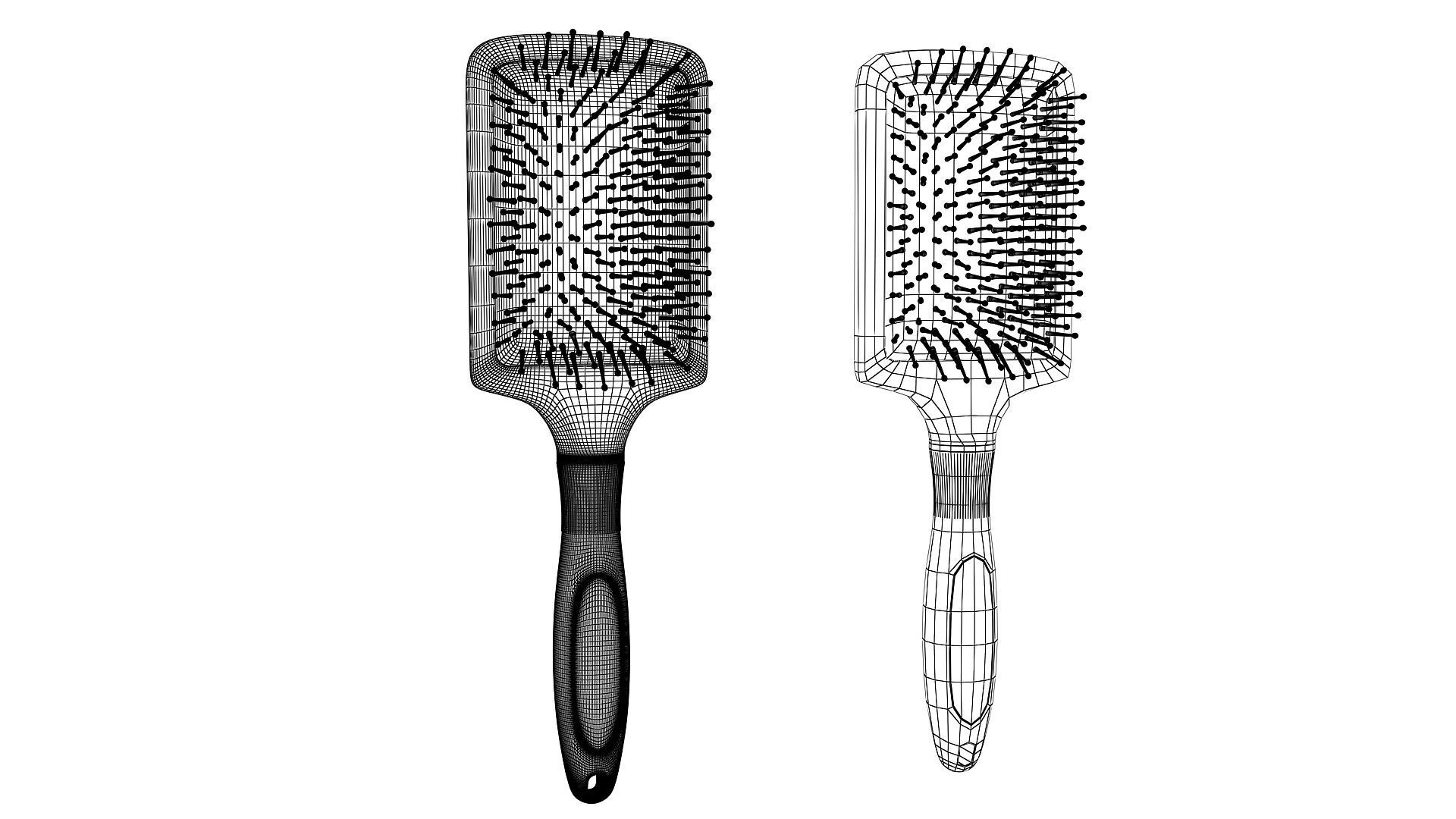 Hair Brush  3D model_8