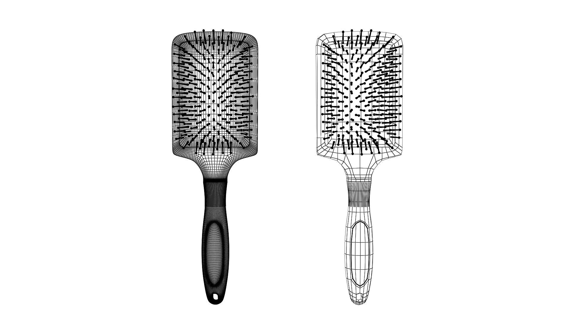 Hair Brush  3D model_10
