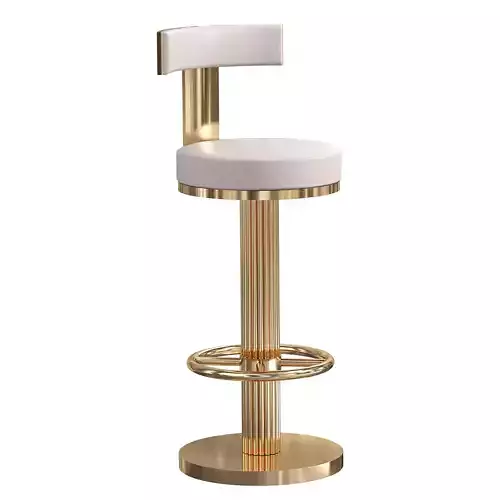 Gold Stainless Steel High BarStool Chair