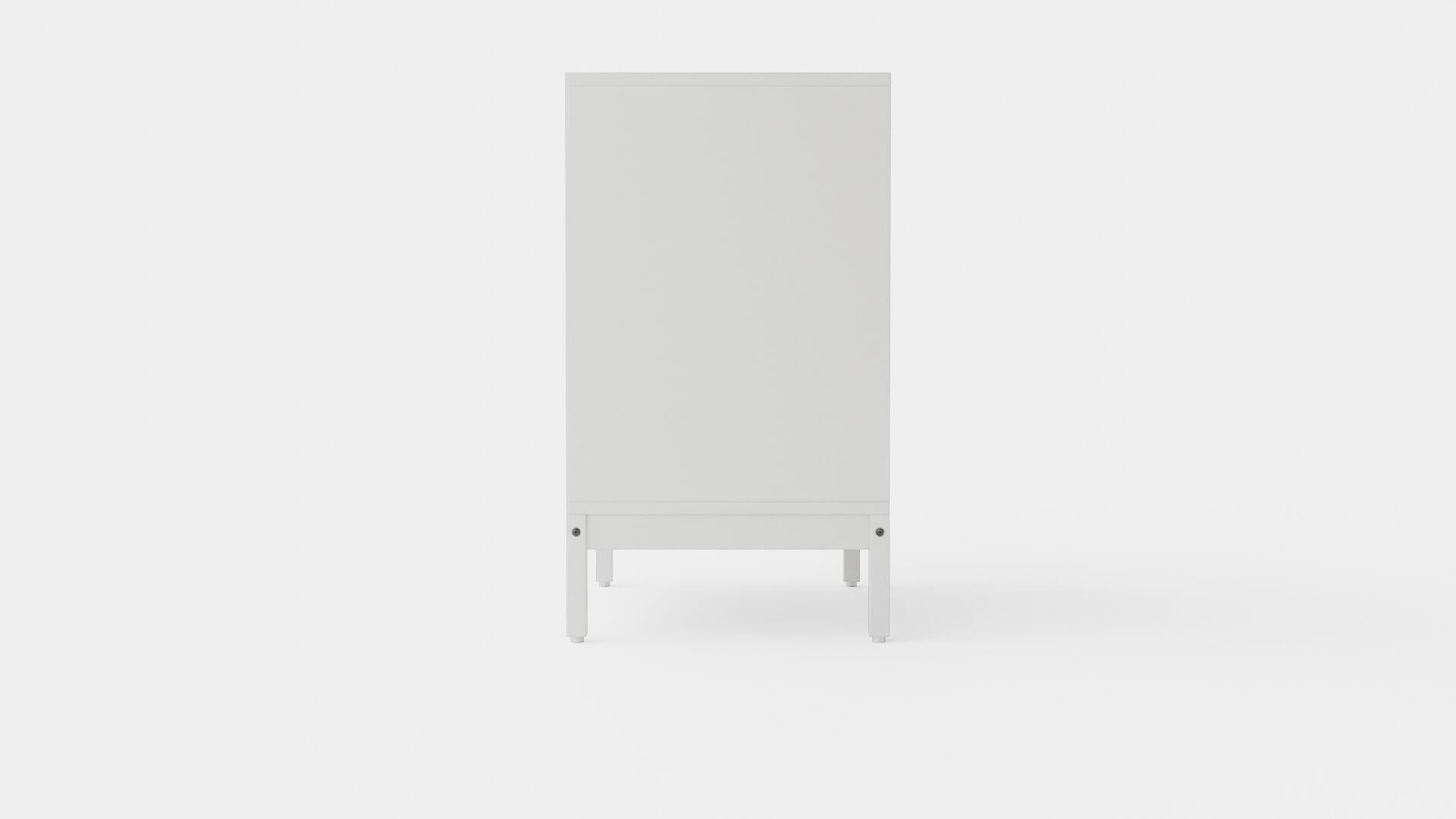 3D Model of Stokke home chest of drawers white Low-poly 3D model_2