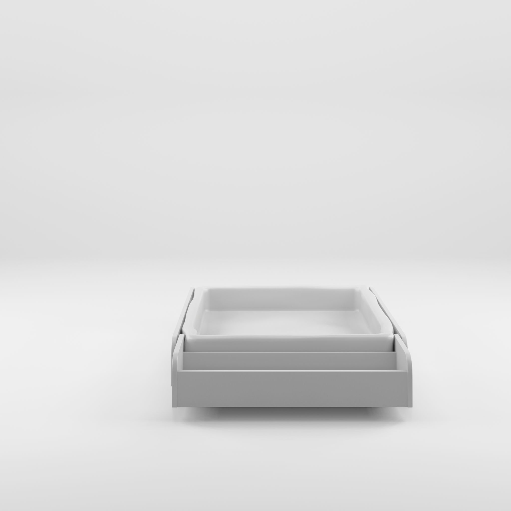 3D Model of Stokke home changing table white Low-poly 3D model_1