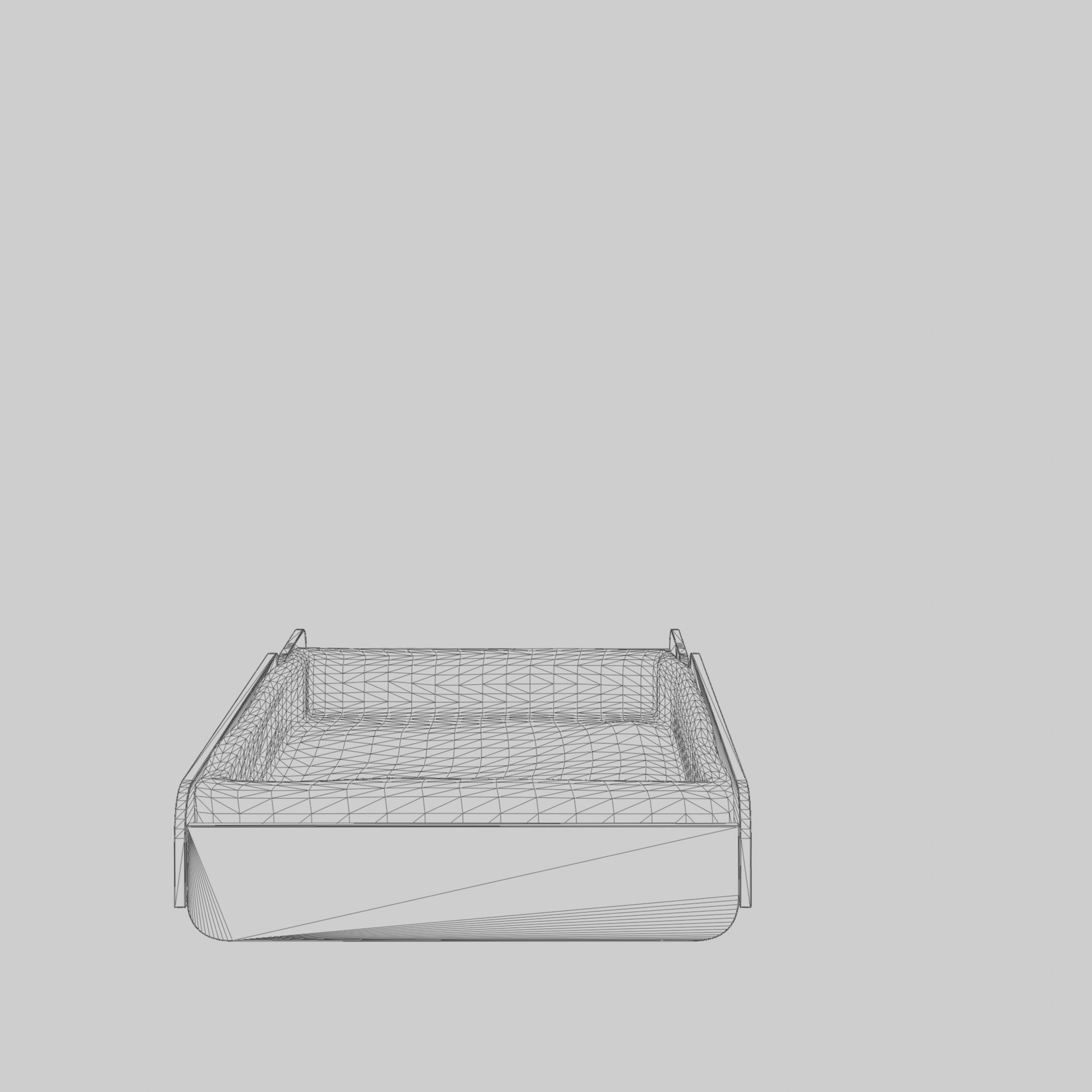 3D Model of Stokke home changing table white Low-poly 3D model_6
