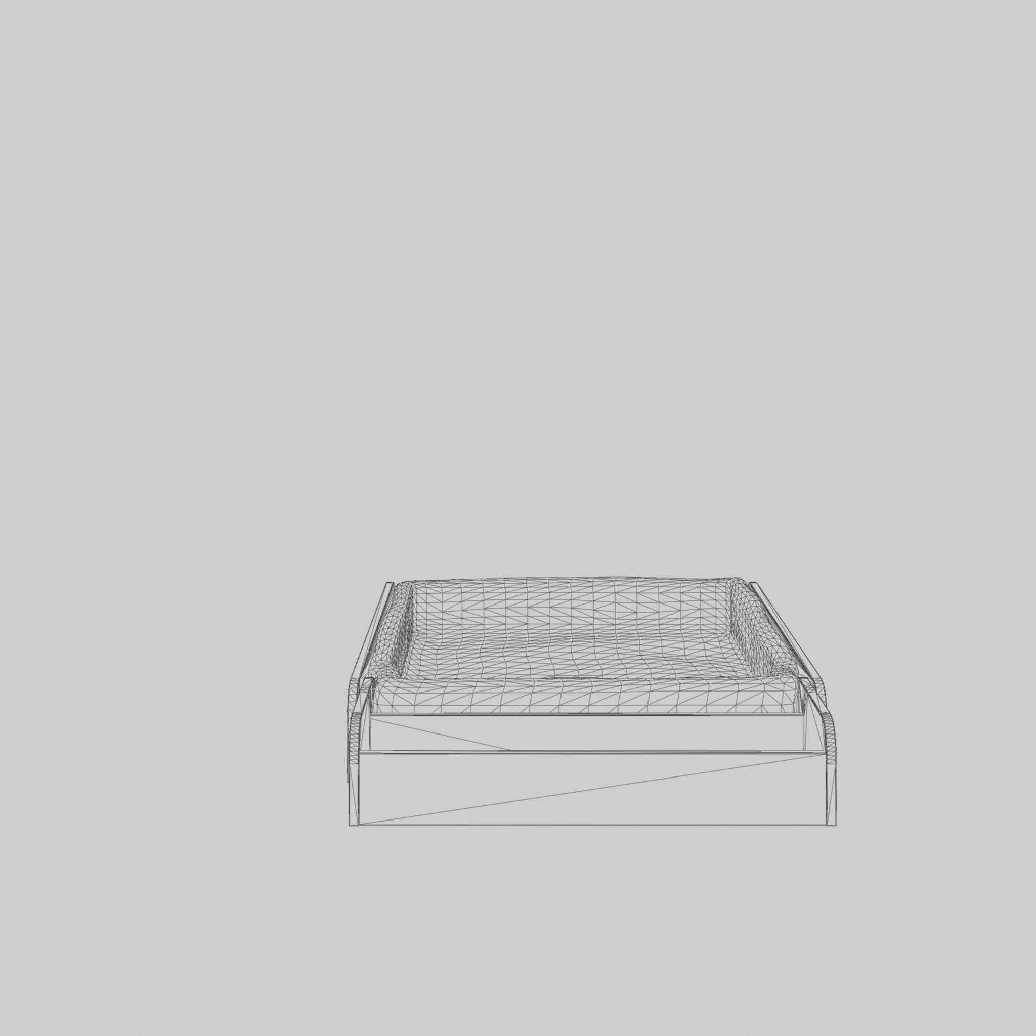 3D Model of Stokke home changing table white Low-poly 3D model_5