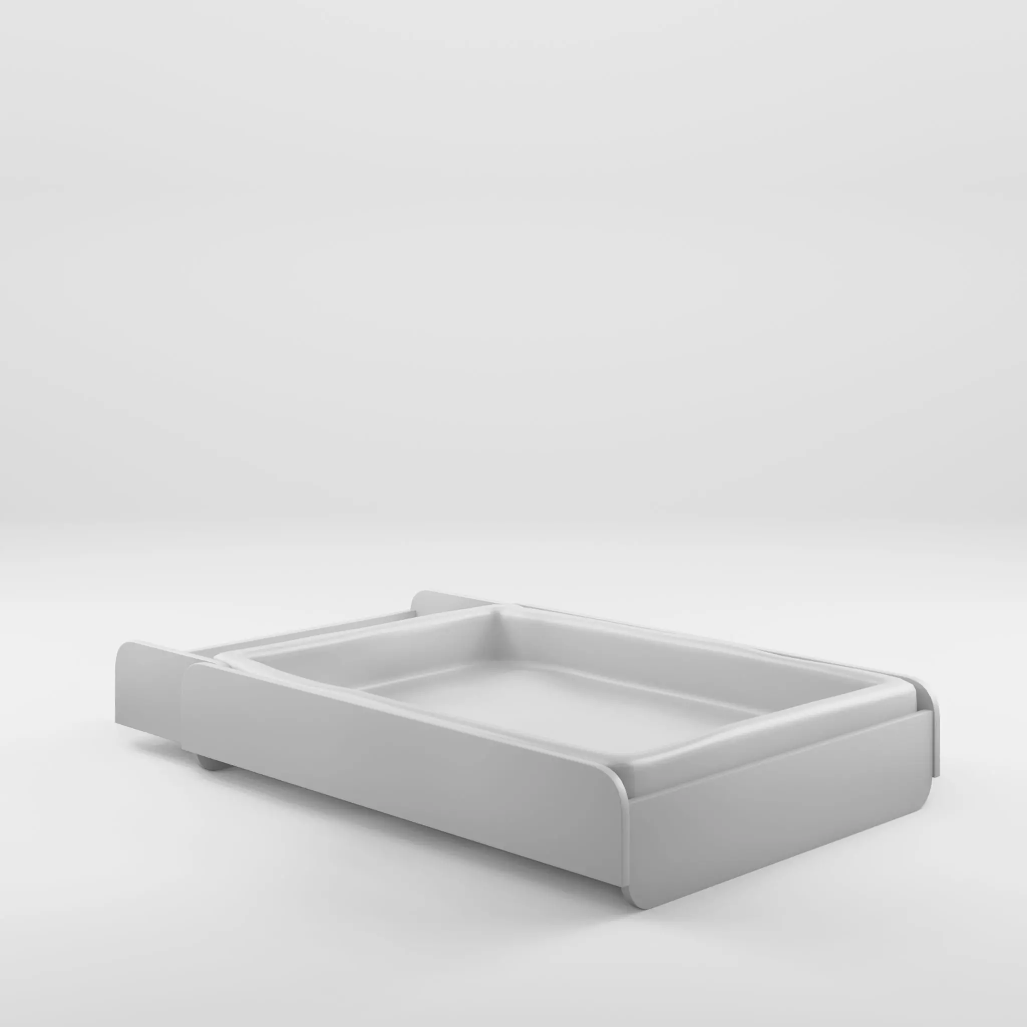 3D Model of Stokke home changing table white Low-poly 3D model_0