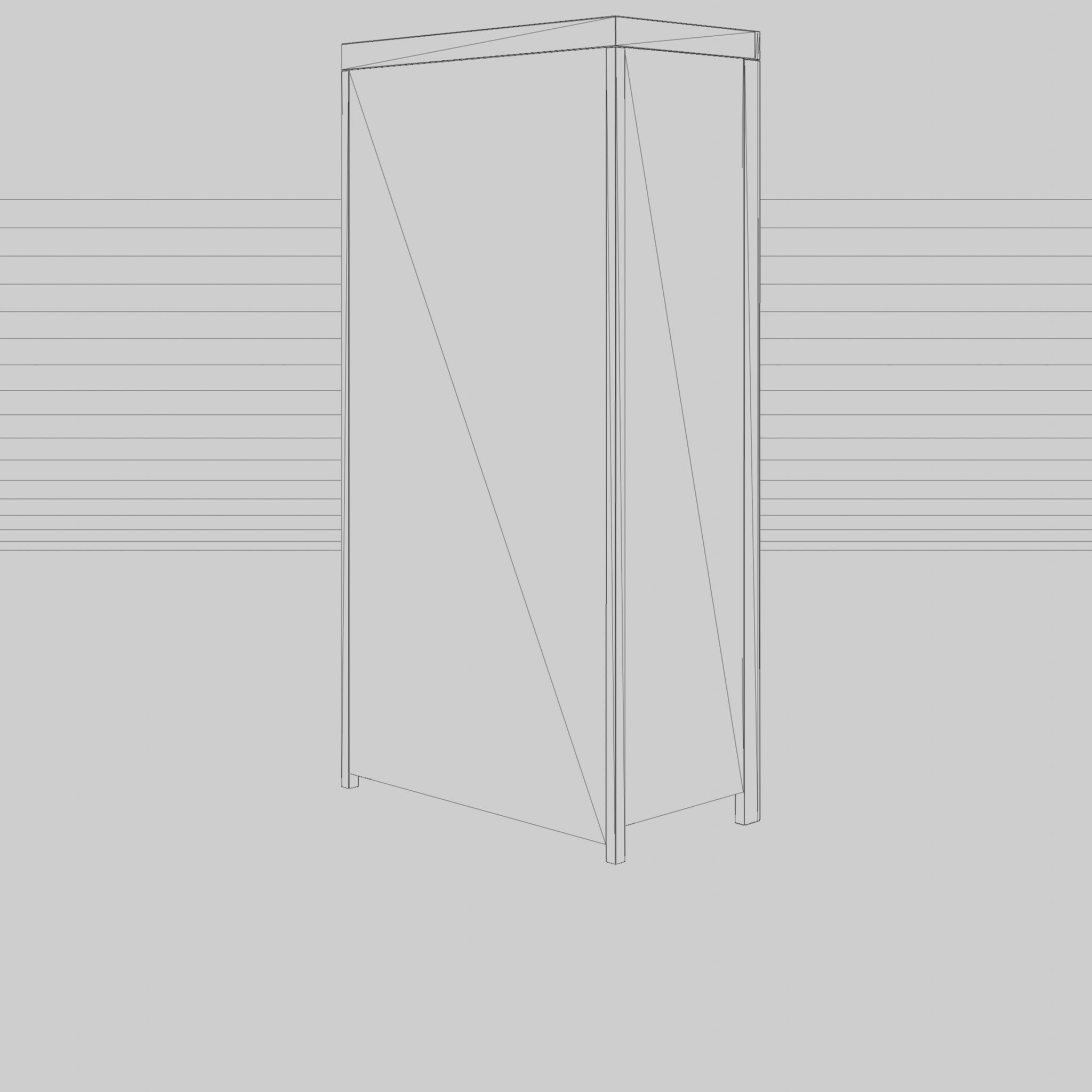 3D Model of  Troll wardrobe Lukas Low-poly 3D model_5