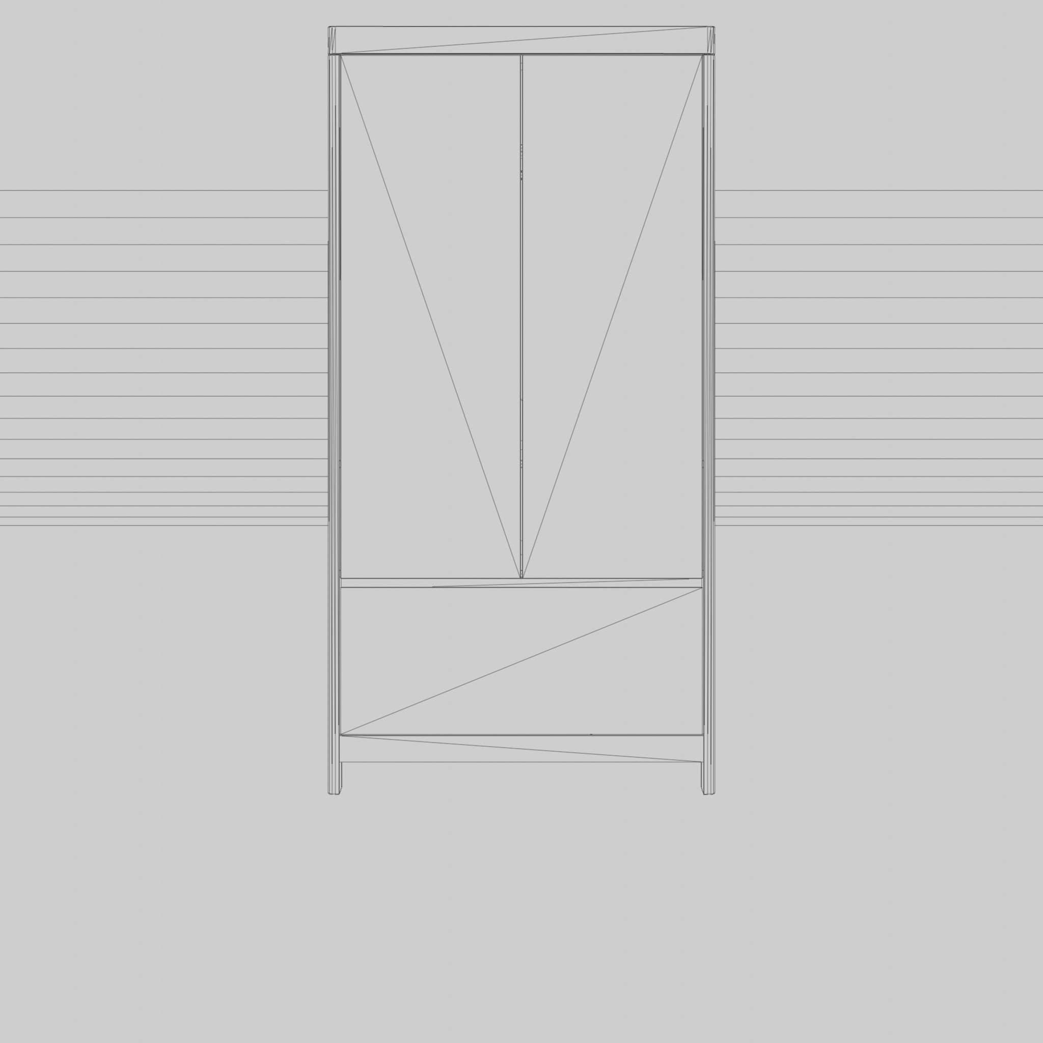 3D Model of  Troll wardrobe Lukas Low-poly 3D model_4