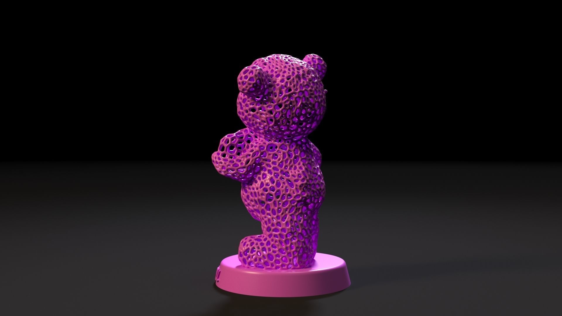 Love Bear 3D print model_3