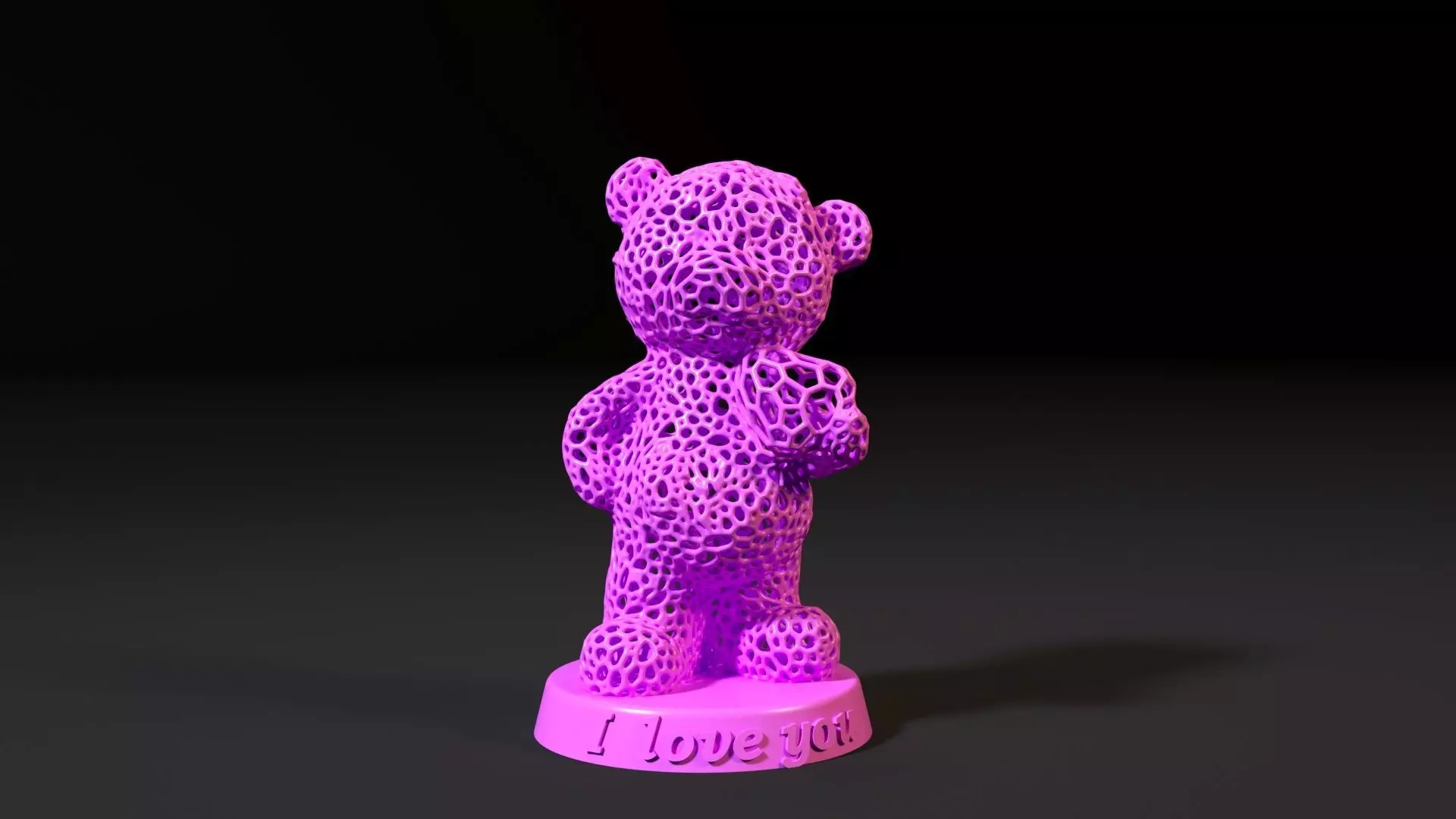 Love Bear 3D print model_0