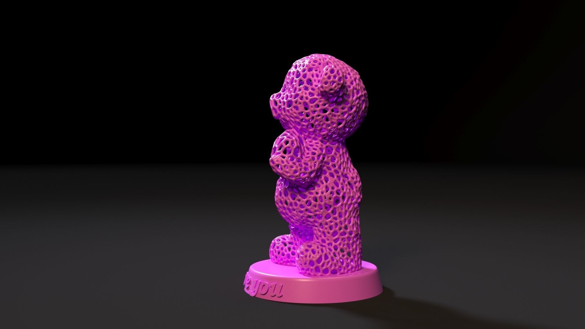 Love Bear 3D print model_2