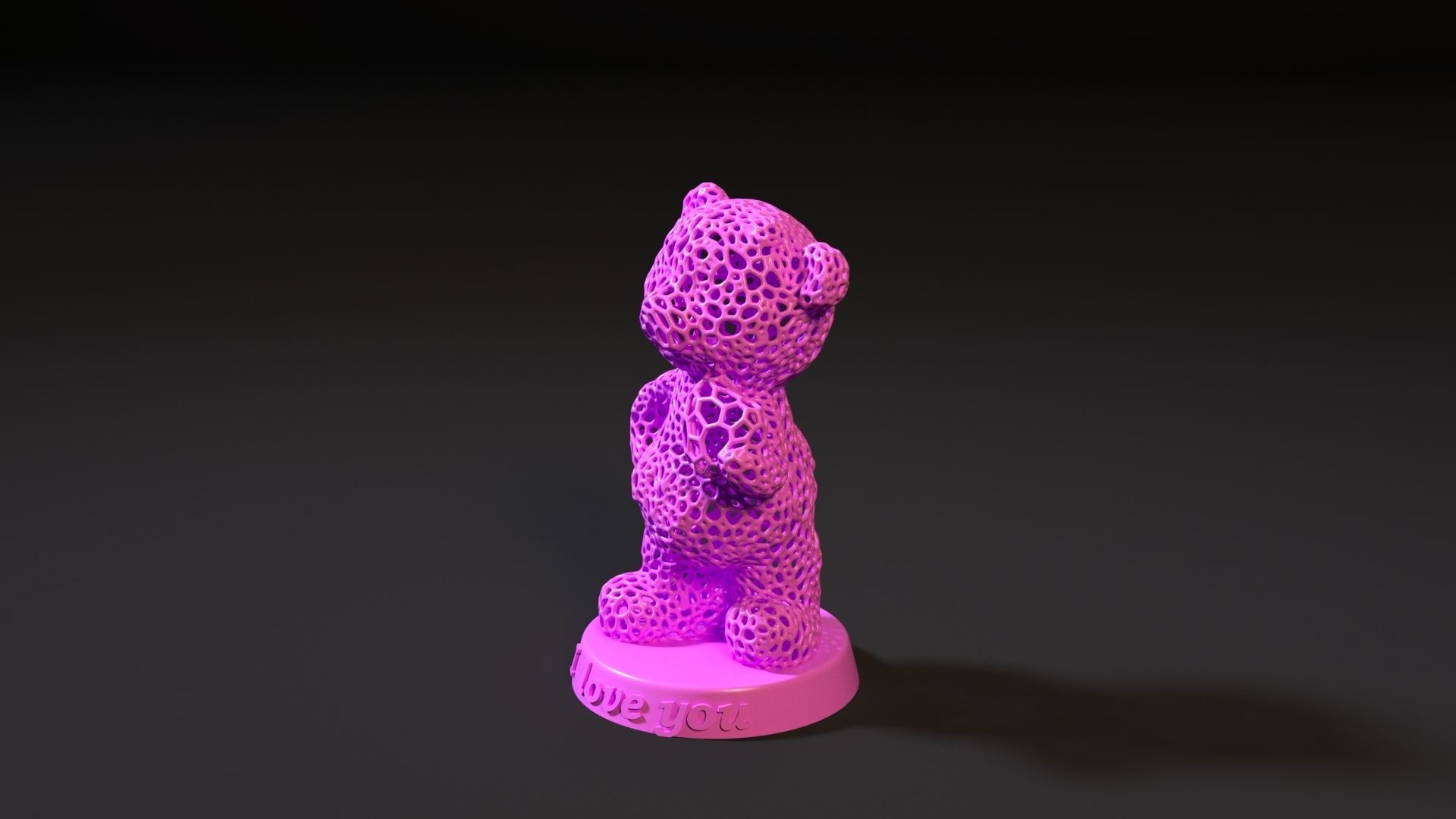 Love Bear 3D print model_1