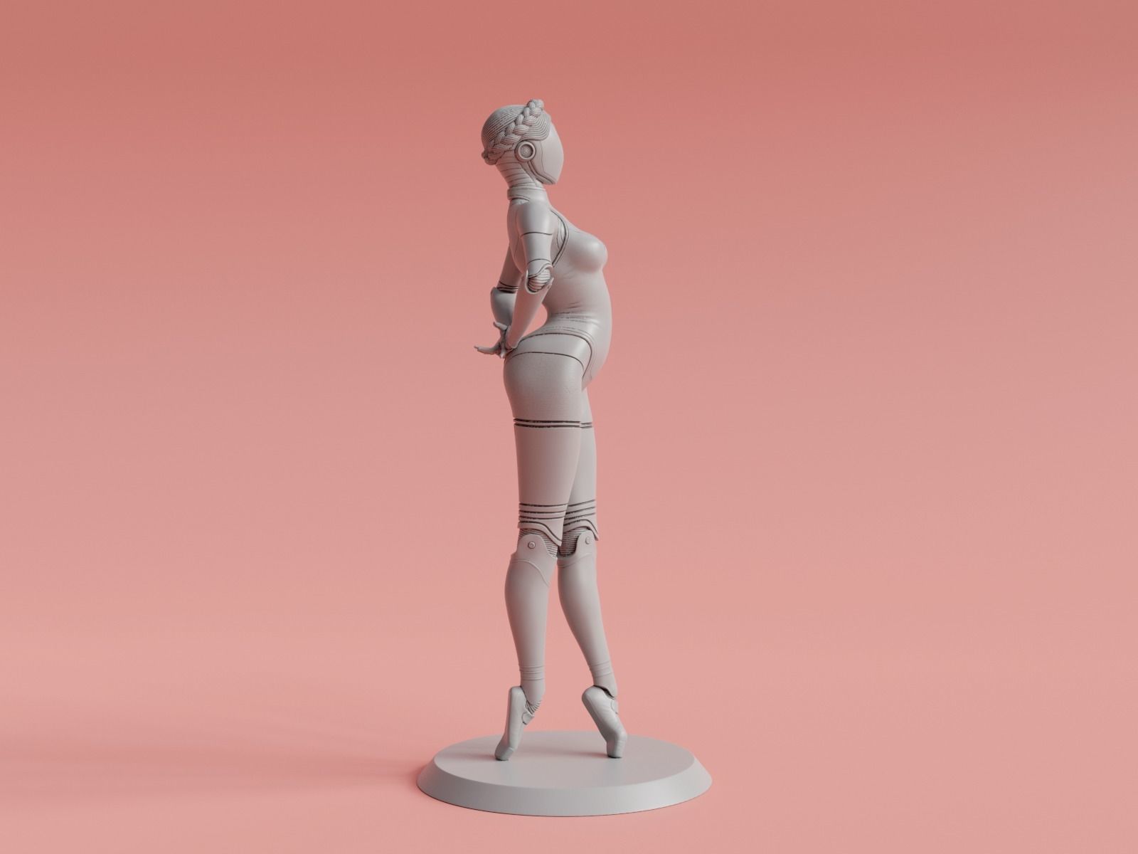 Ballerina Twins Robots 3D print model_2
