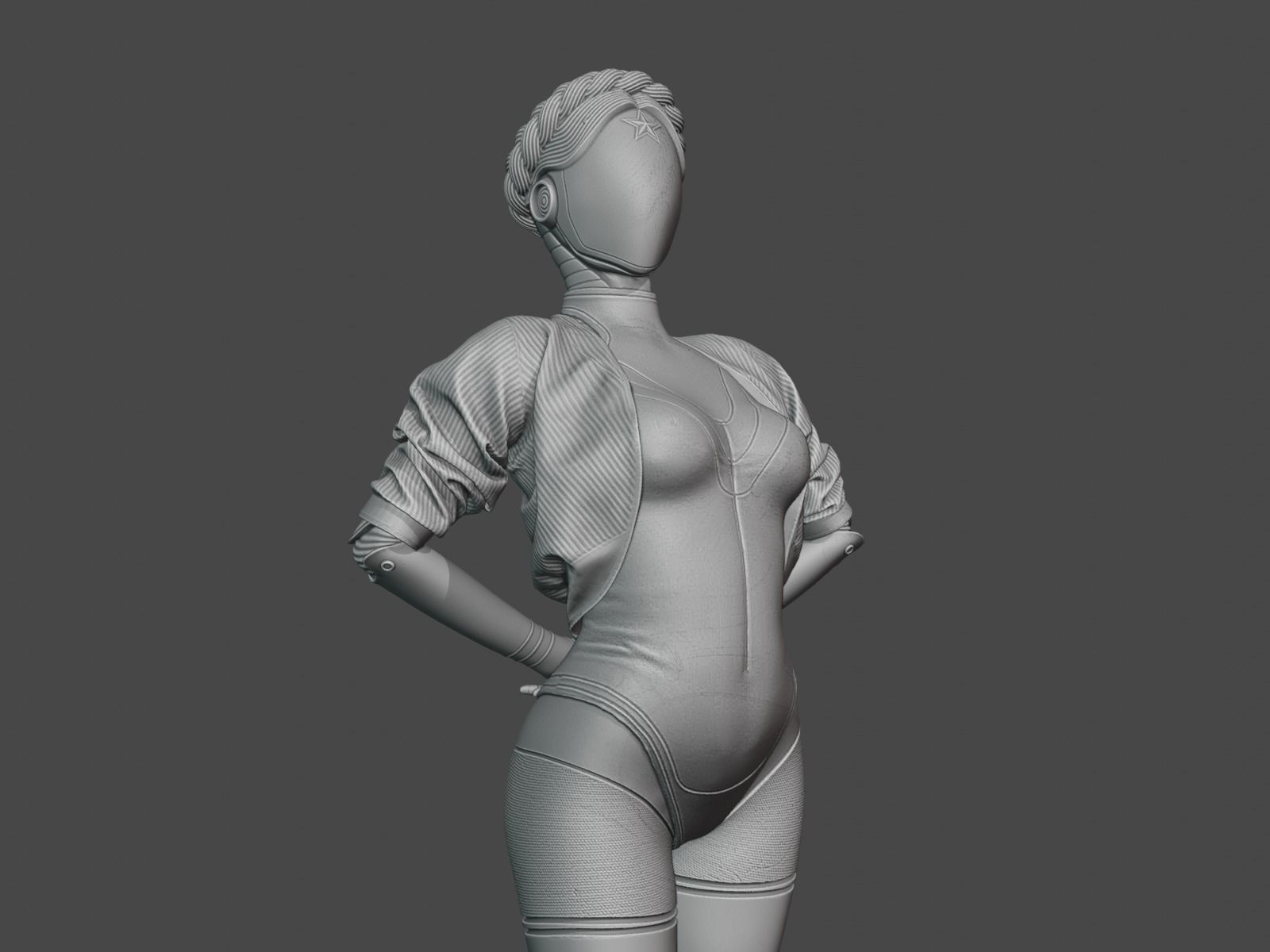 Ballerina Twins Robots 3D print model_8