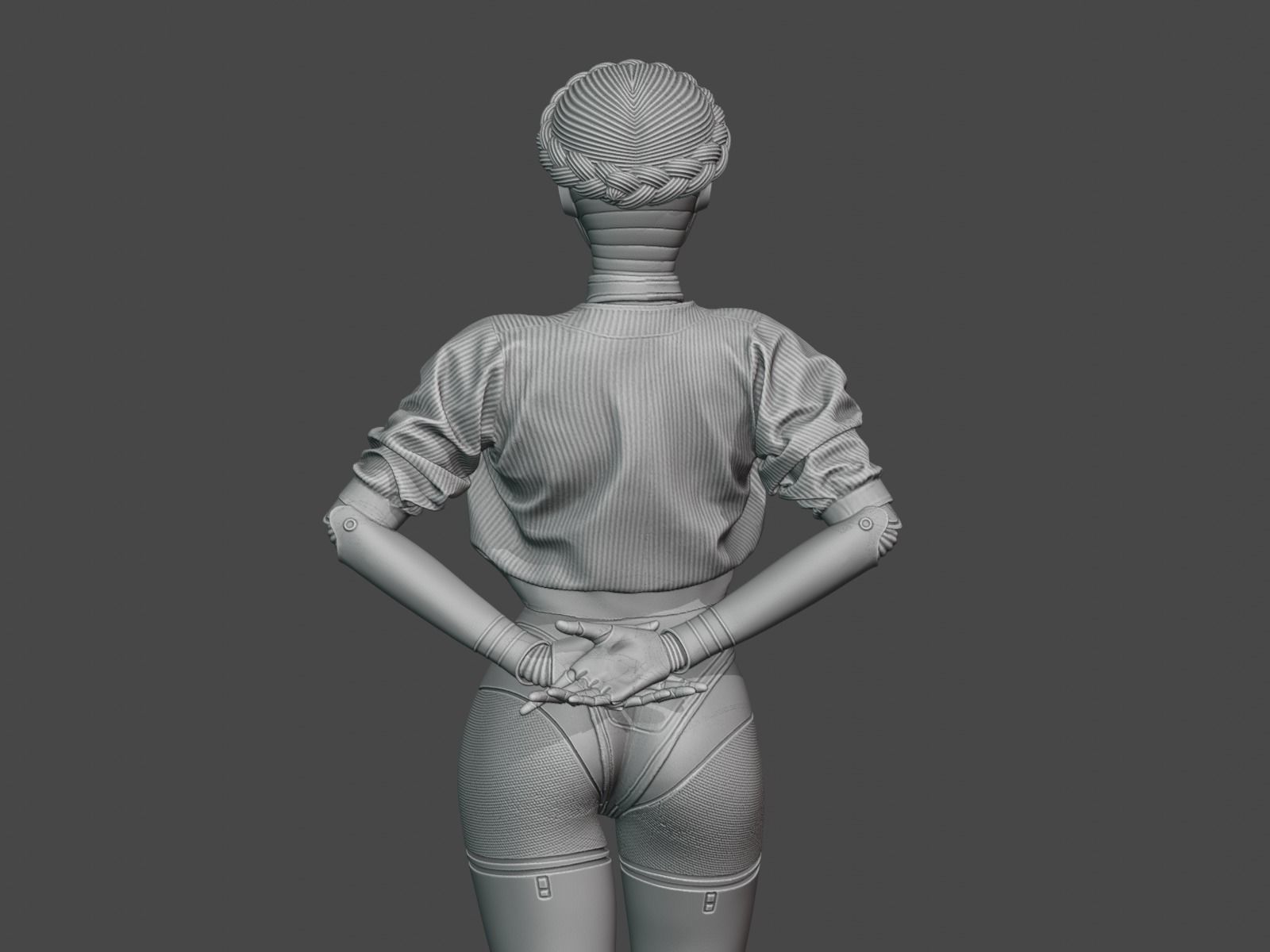 Ballerina Twins Robots 3D print model_9