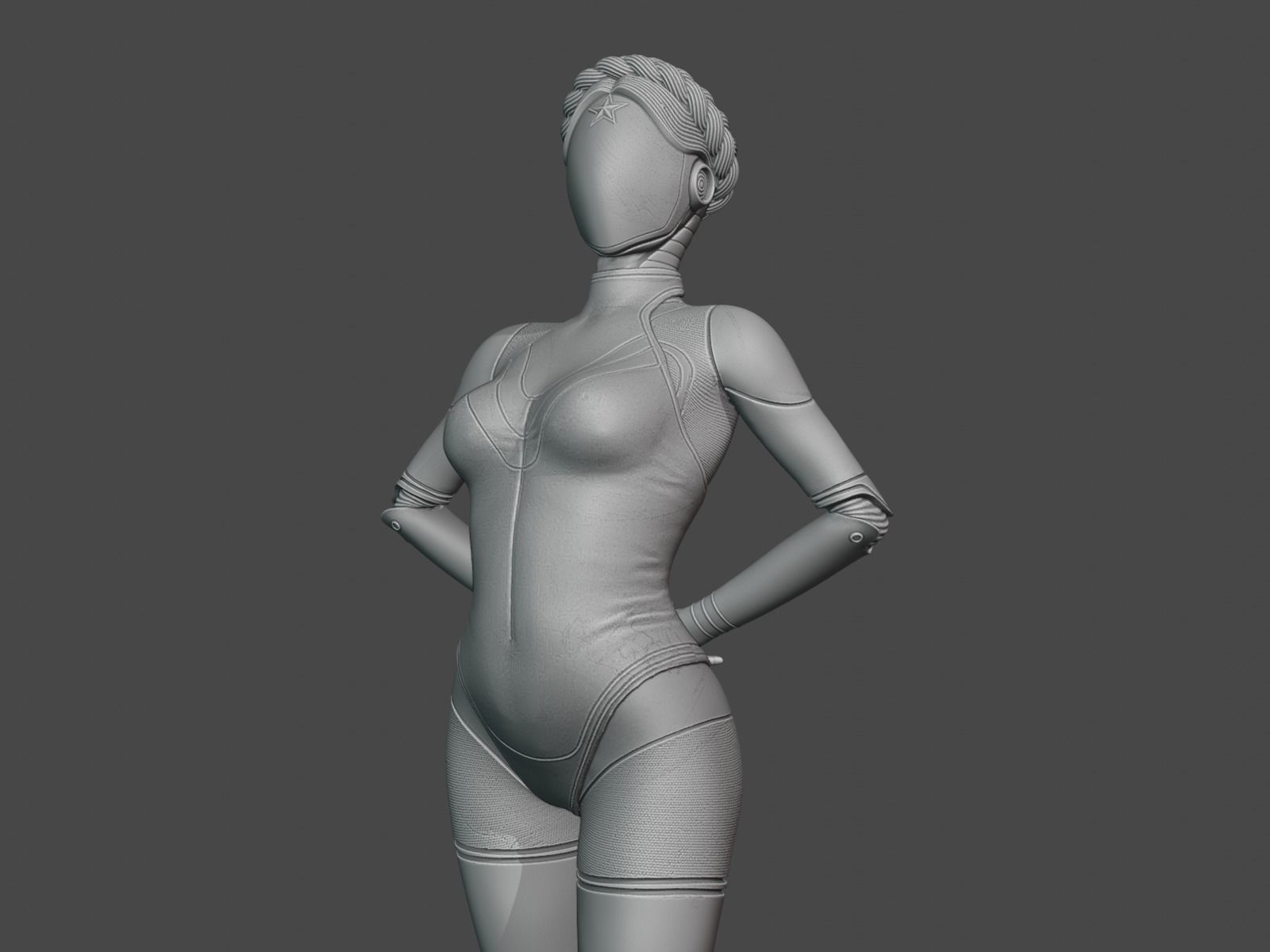 Ballerina Twins Robots 3D print model_7