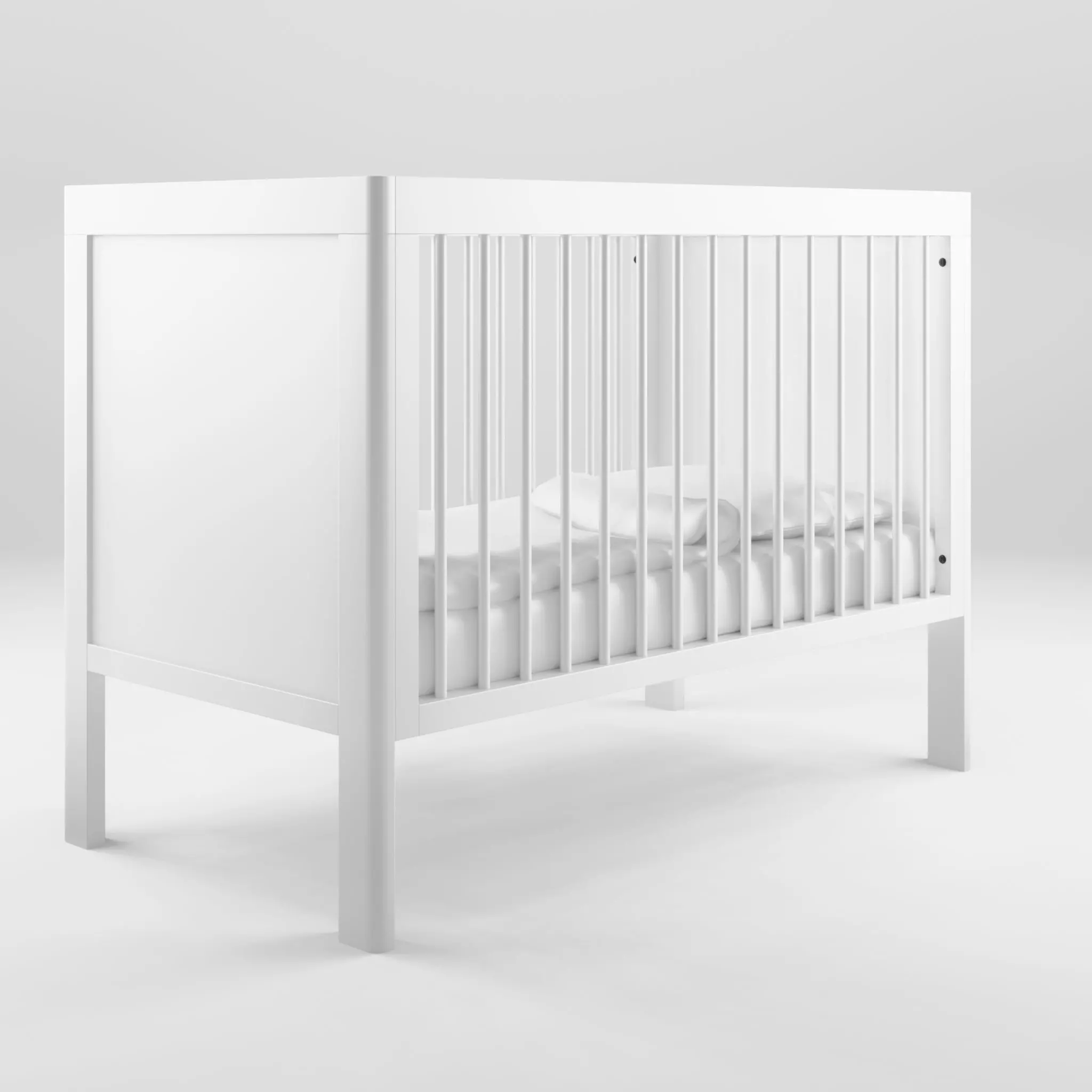 3D Model of Troll crib Sofa Lukas Low-poly 3D model_0