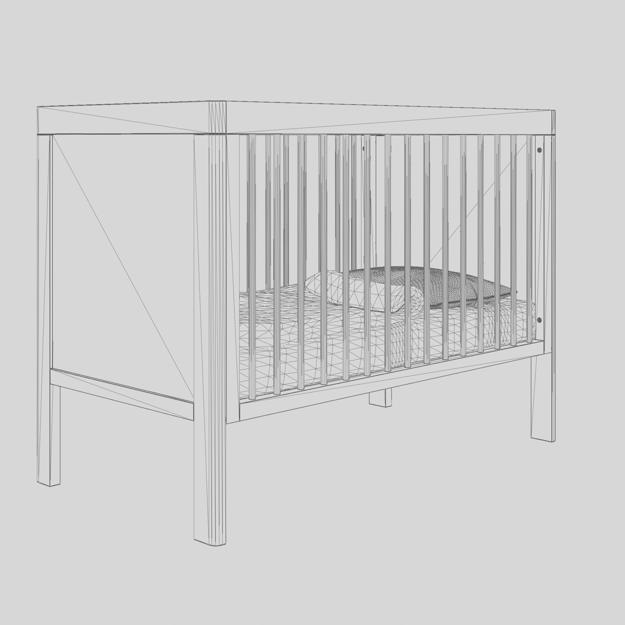 3D Model of Troll crib Sofa Lukas Low-poly 3D model_4