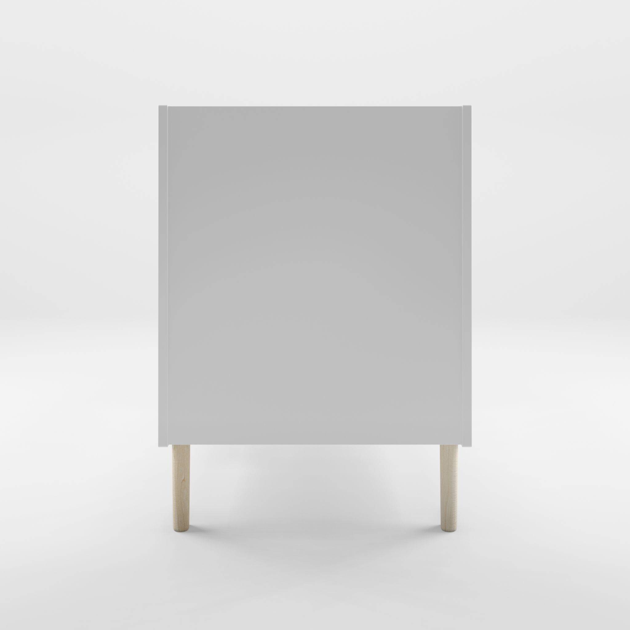 3D Model of Crib - White Low-poly 3D model_3