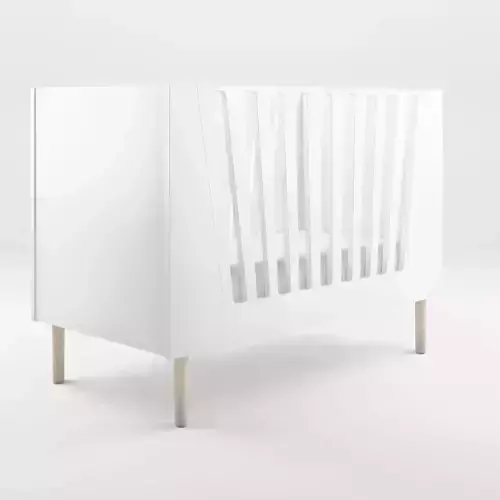 3D Model of Crib - White