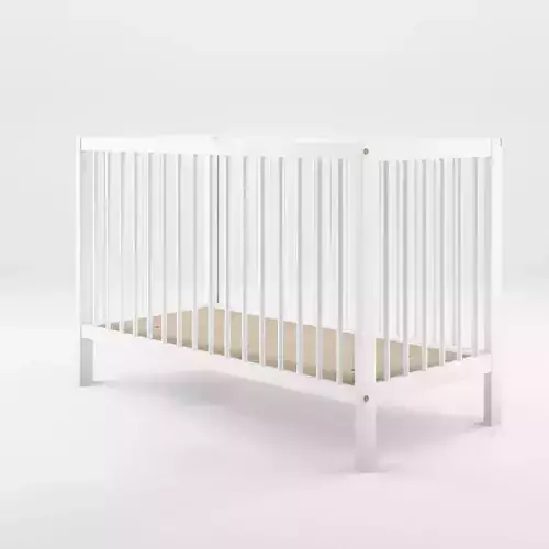 3D model of Swedish Cot Ulla - White