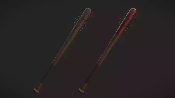 Baseball Bat with nails