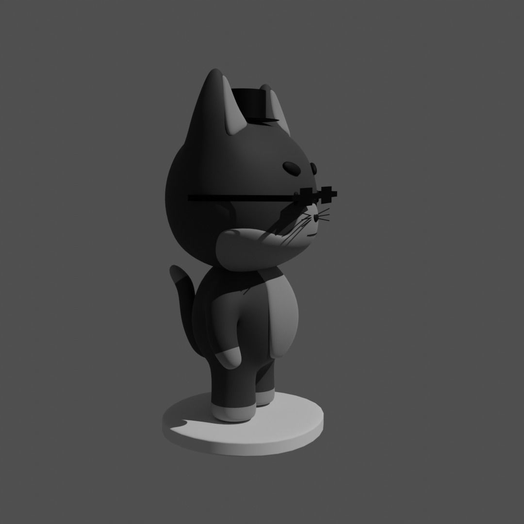 Black Cat 3D model_1