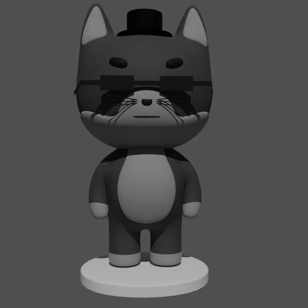 Black Cat 3D model_0