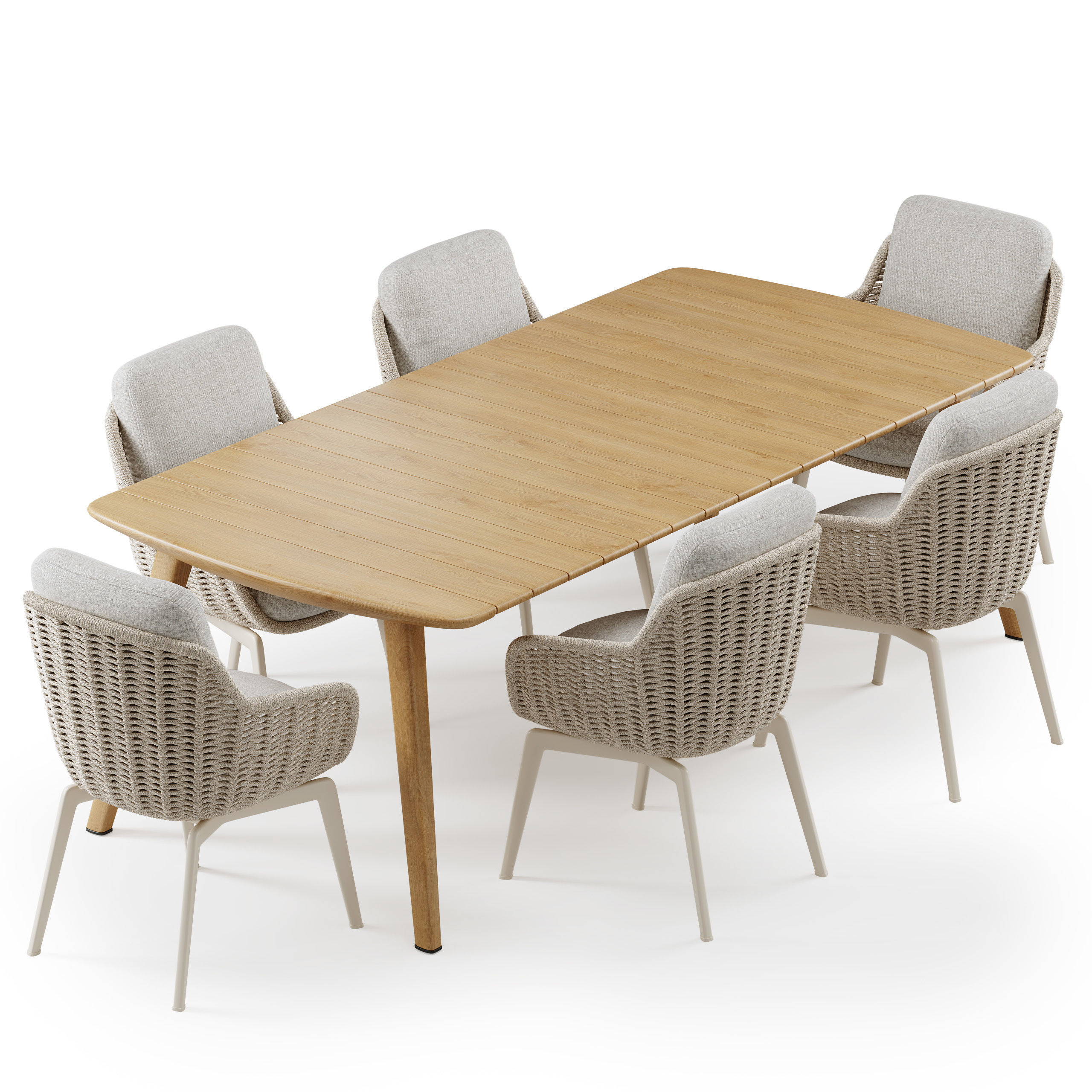 Belt Cord Fynn Dining Set 3D model_4