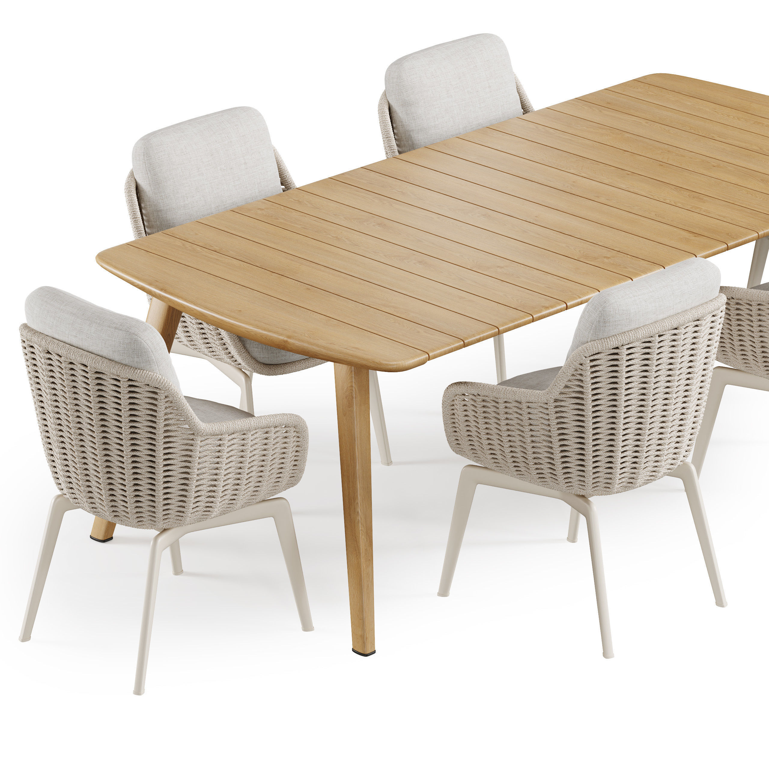 Belt Cord Fynn Dining Set 3D model_1