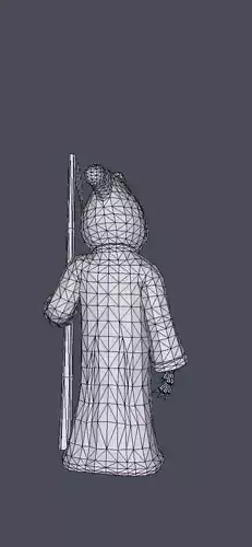 Death person holding scythe