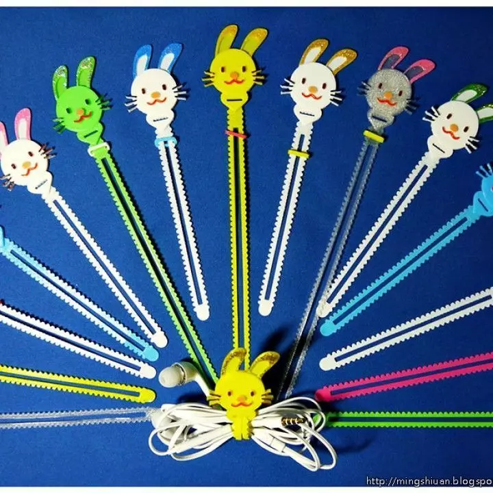 Bunny Cable Holder  Bookmarks  Keychain   Bracelet 3D print model_0