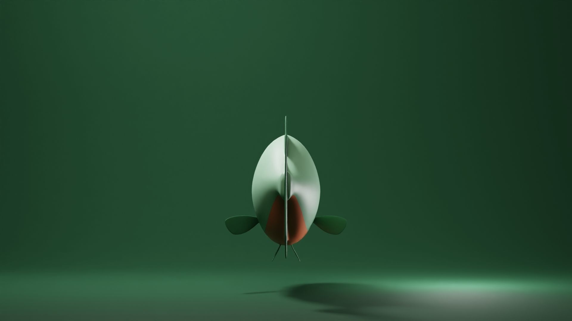 Piranha Base Mesh Low-poly 3D model_4