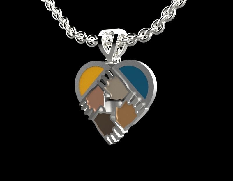 Pendants stand with Ukraine 3D print model_8
