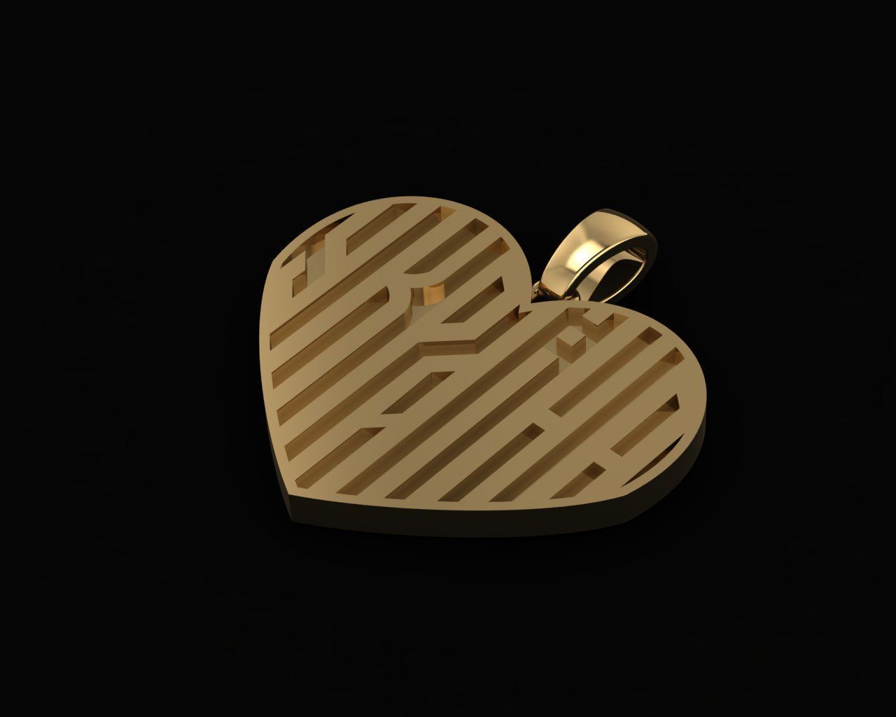 Pendants stand with Ukraine 3D print model_1