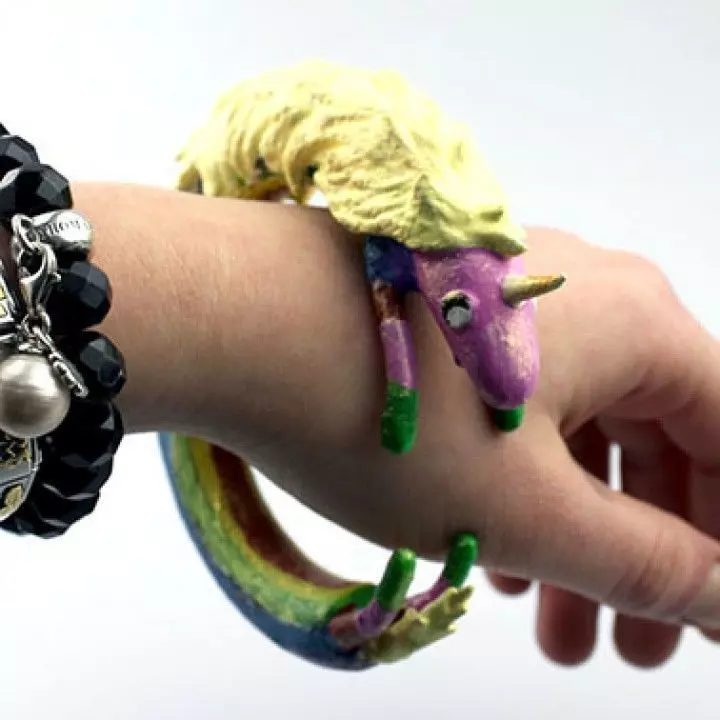 Lady Rainicorn Bangle 3D print model