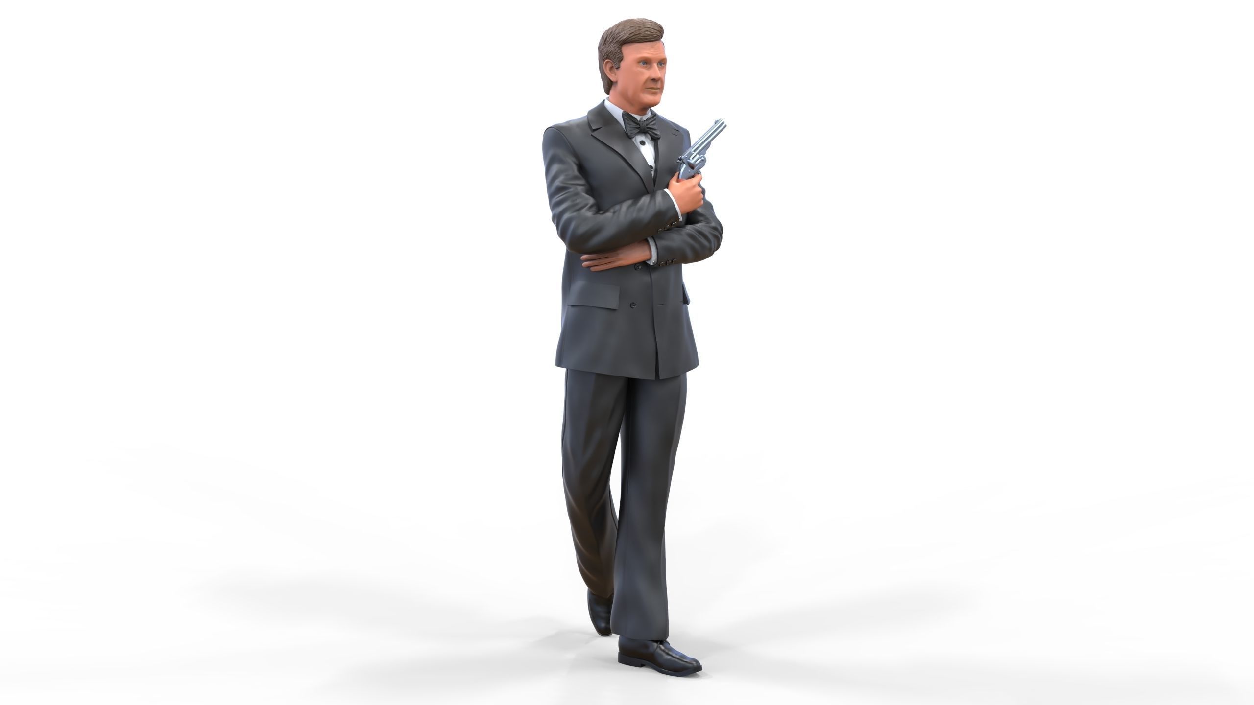 Roger Moore James Bond 3D print model_35