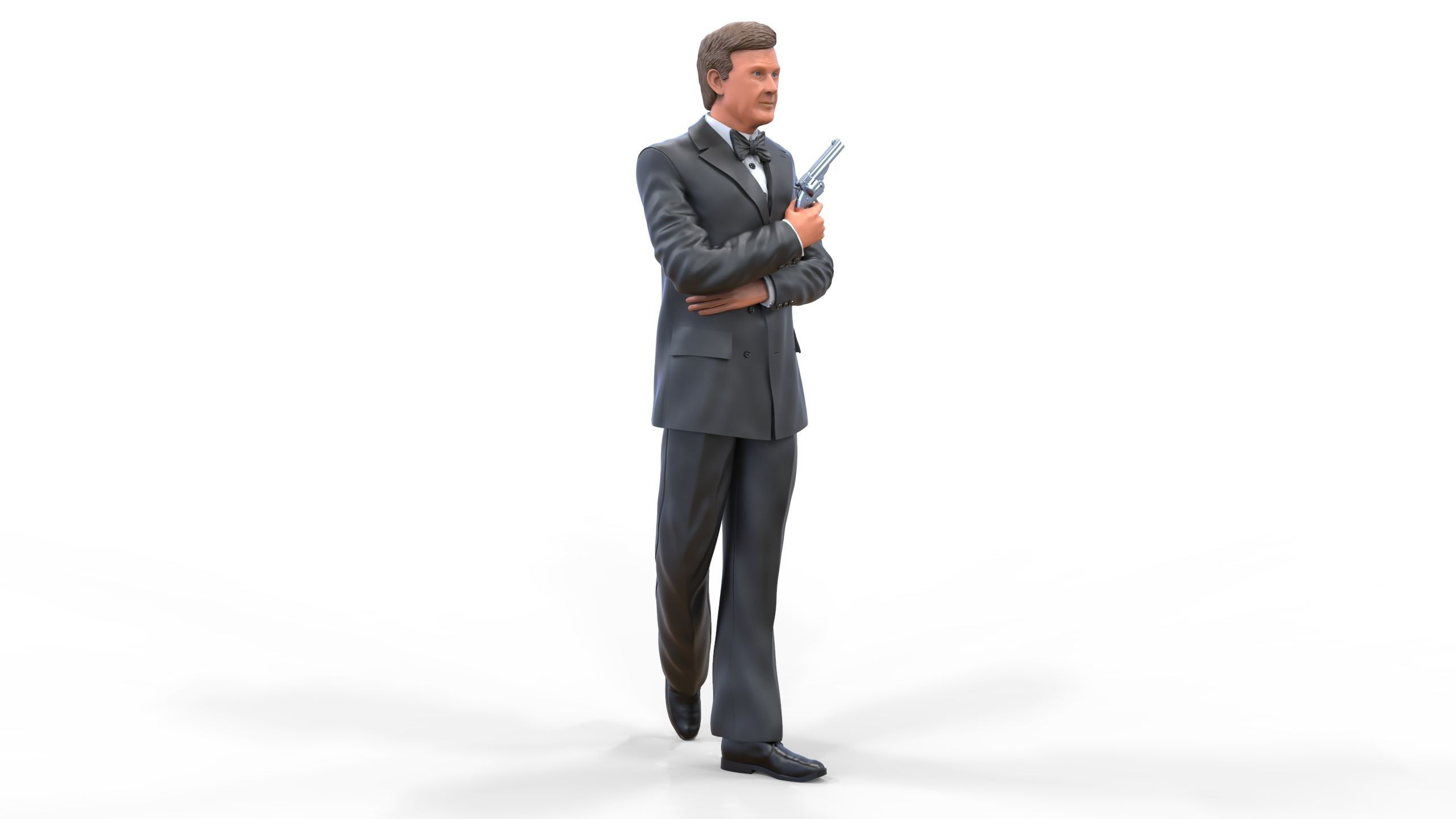Roger Moore James Bond 3D print model_34