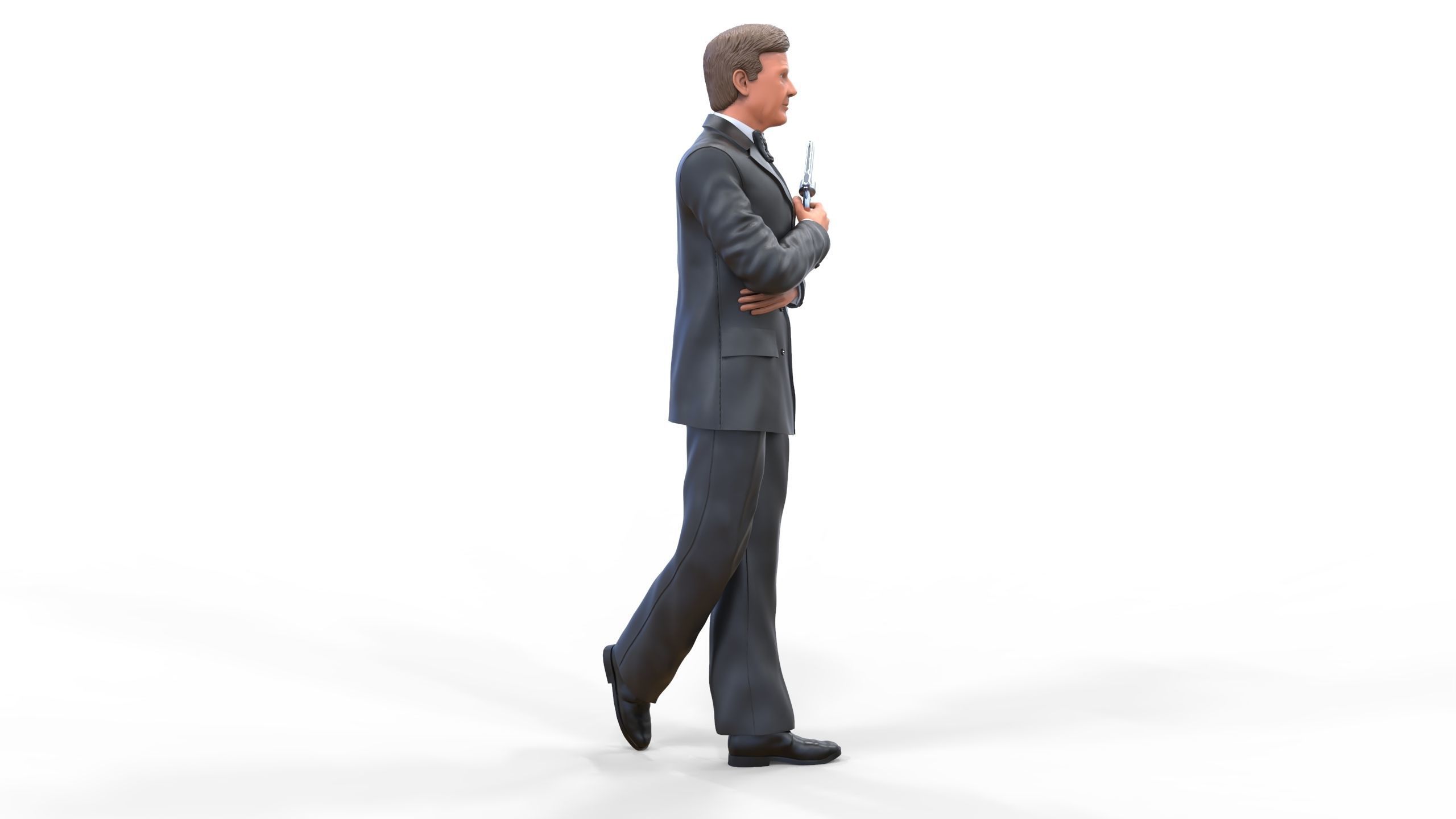 Roger Moore James Bond 3D print model_30