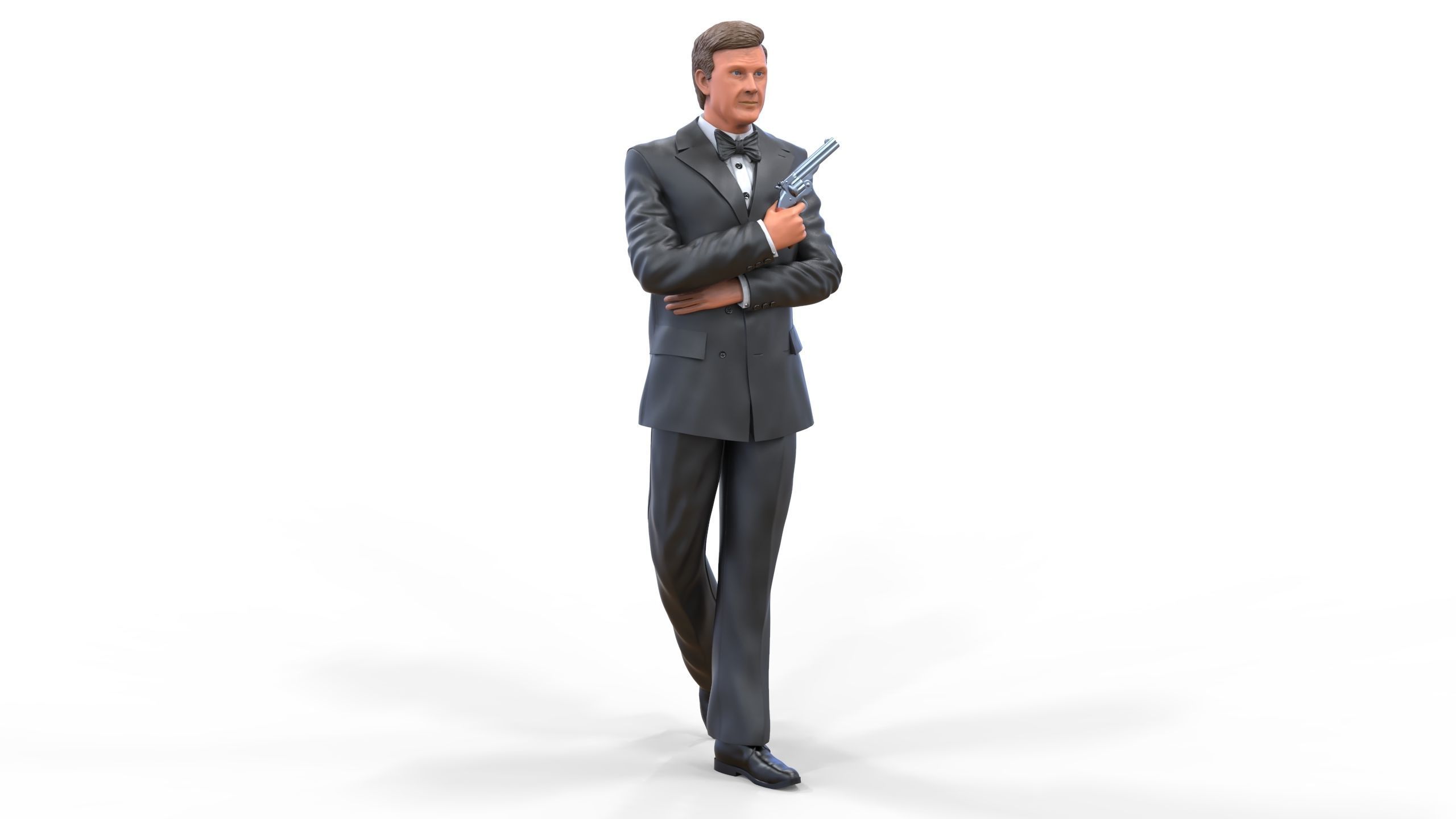 Roger Moore James Bond 3D print model_36