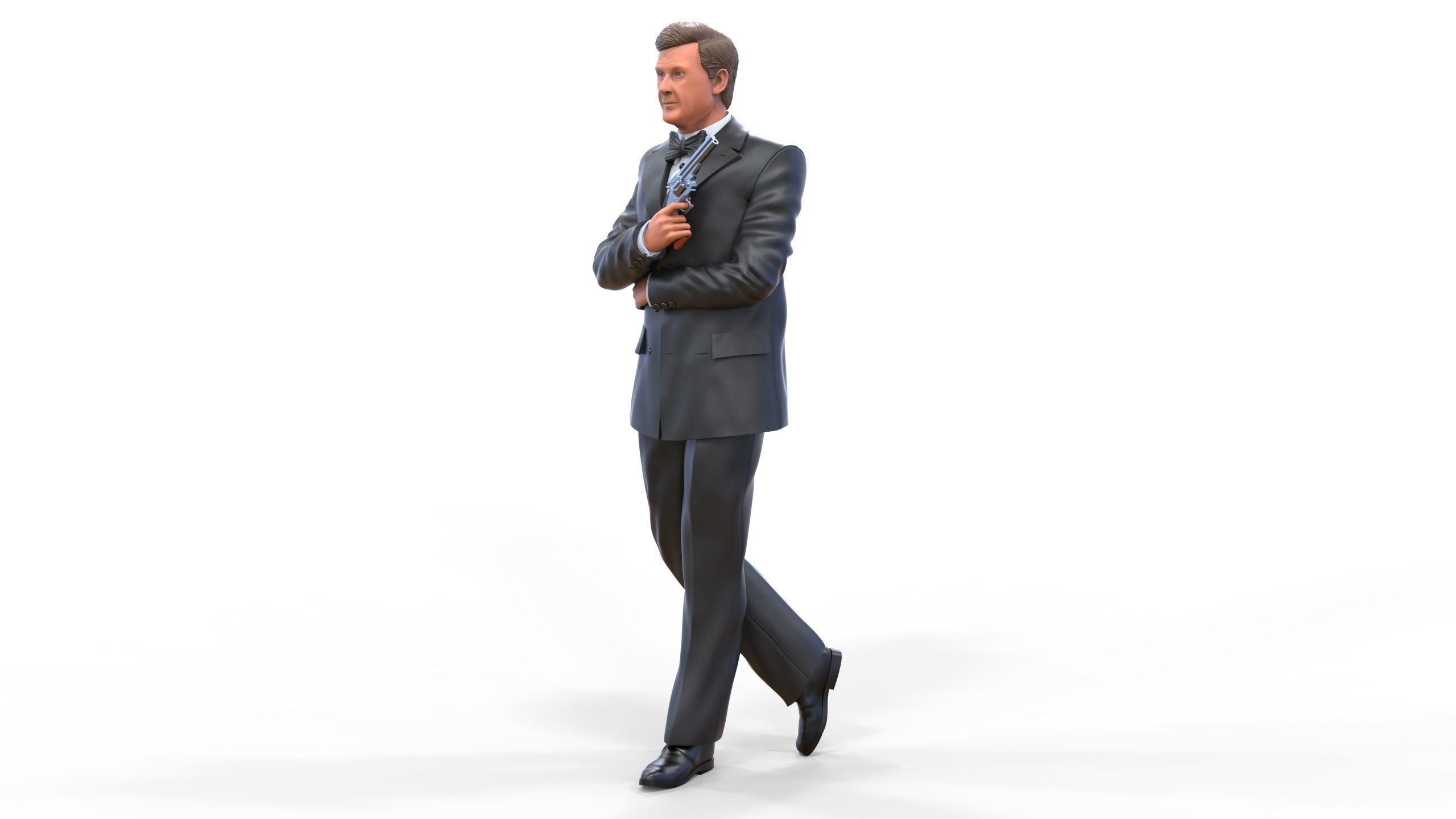 Roger Moore James Bond 3D print model_6