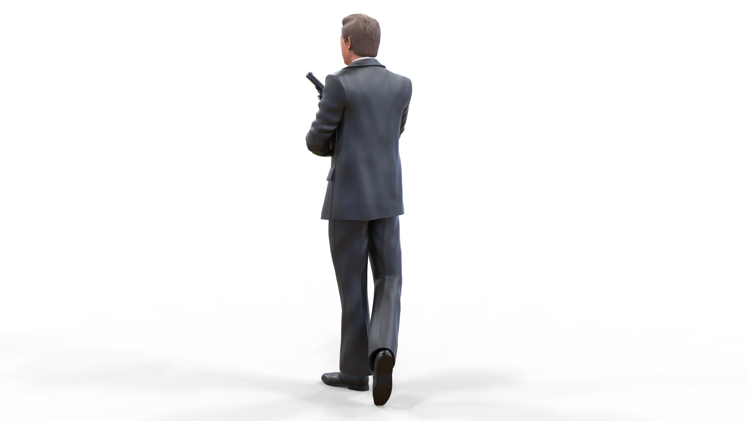 Roger Moore James Bond 3D print model_16