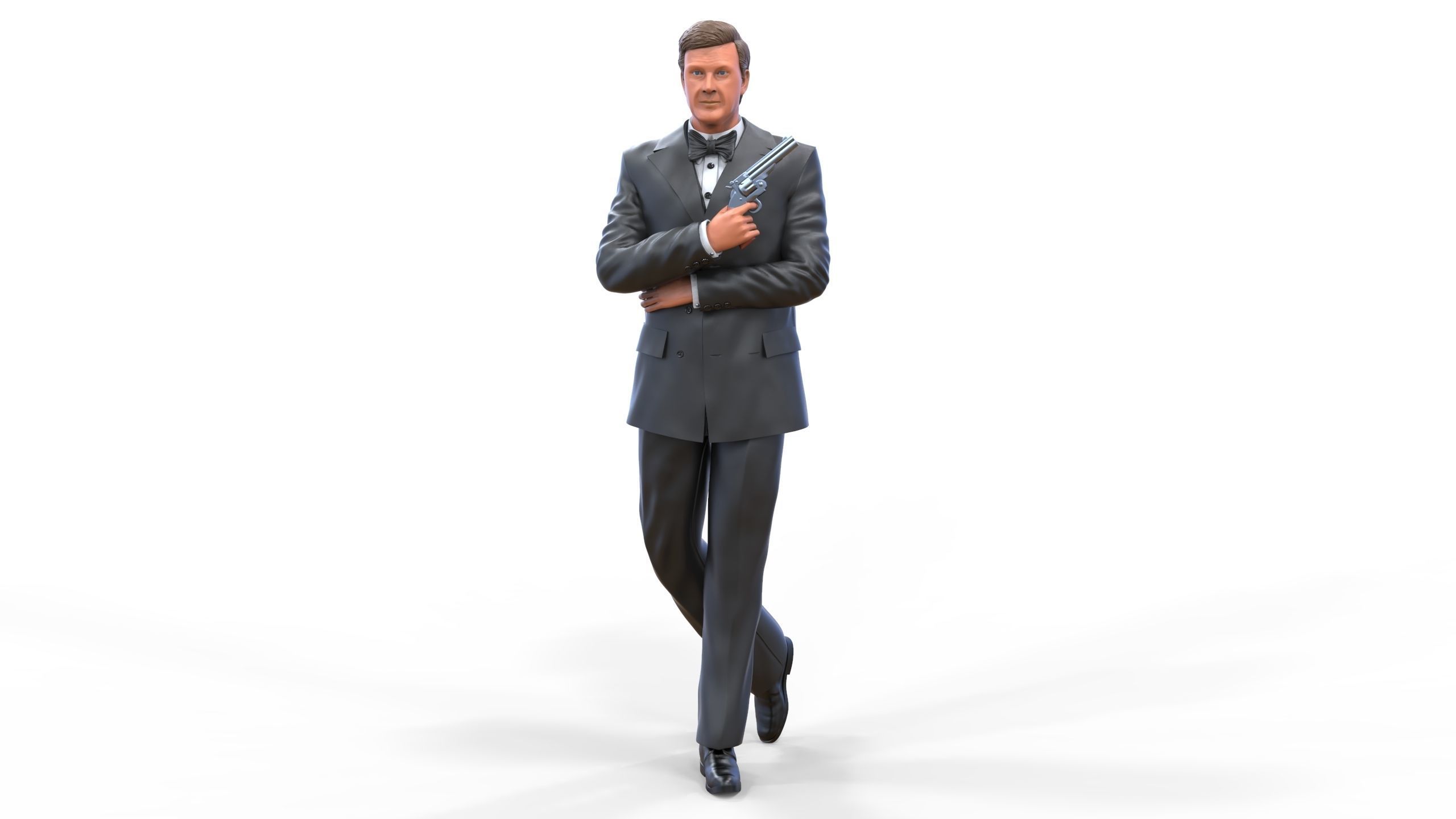 Roger Moore James Bond 3D print model_2