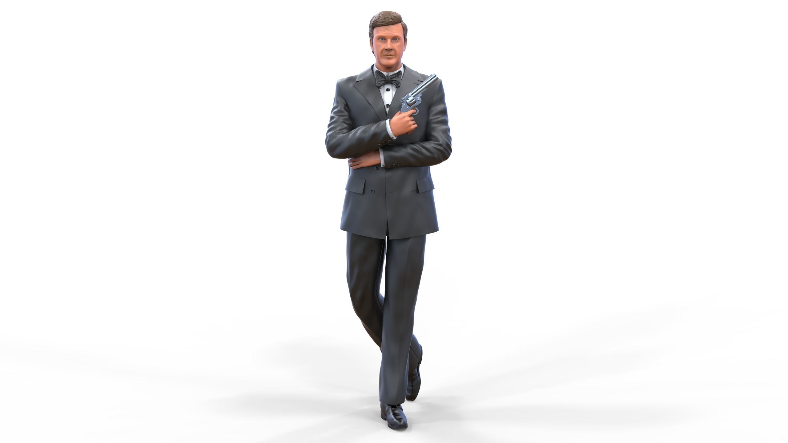 Roger Moore James Bond 3D print model_1