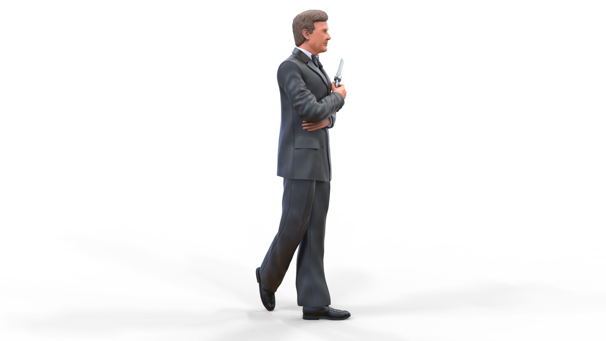 Roger Moore James Bond 3D print model_31