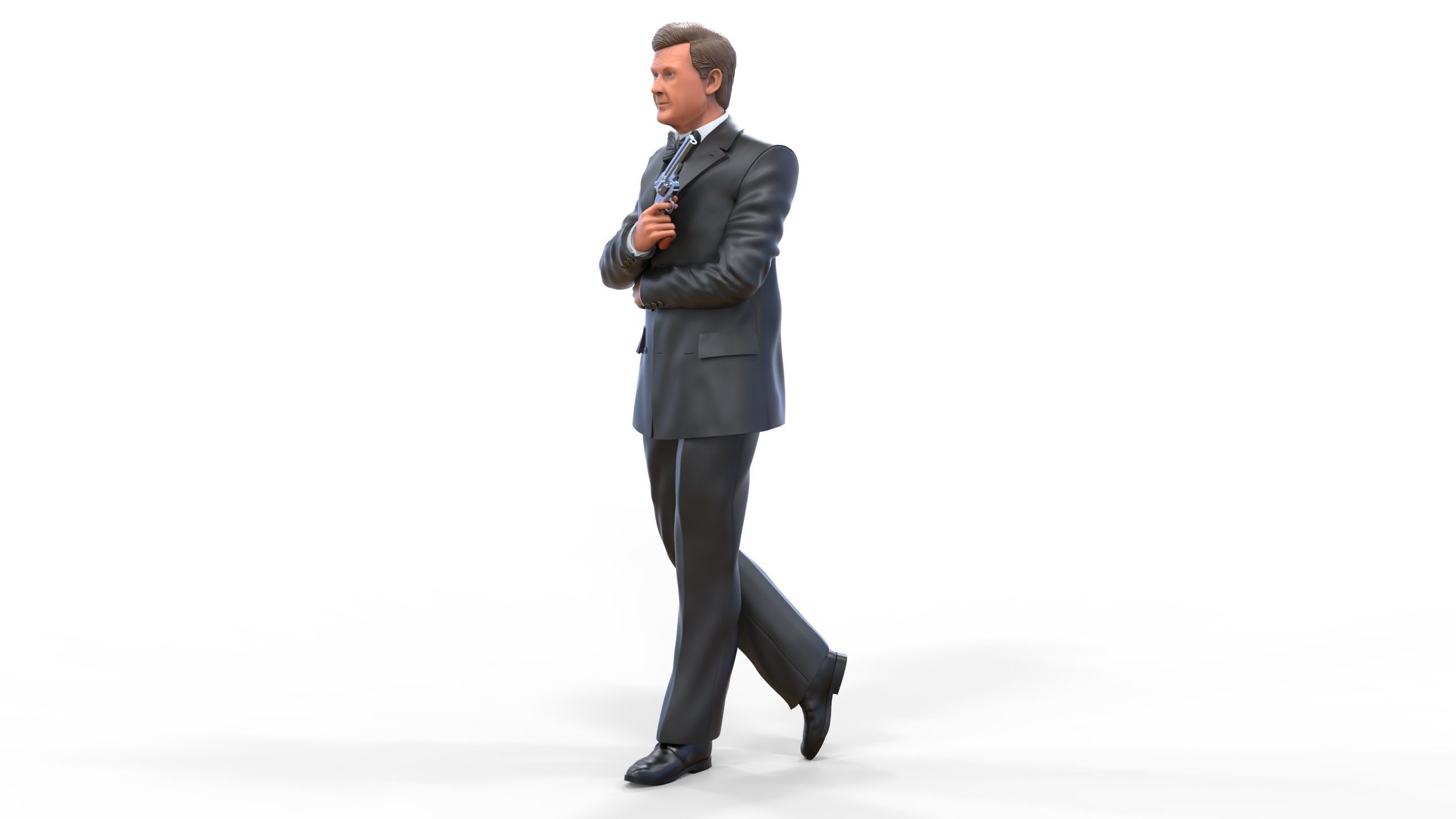 Roger Moore James Bond 3D print model_7