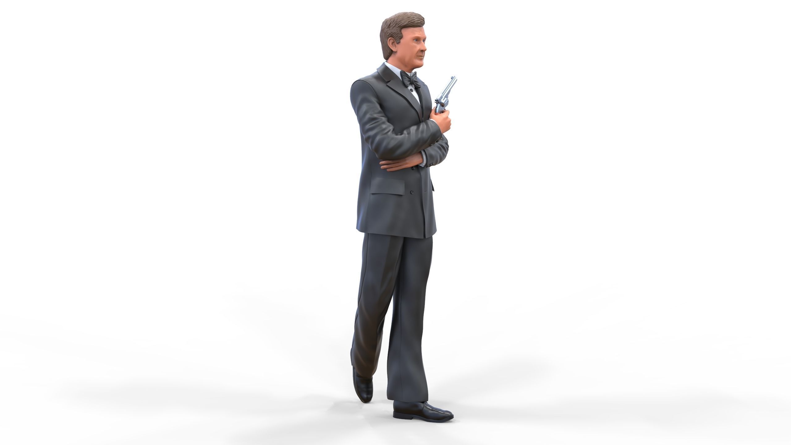 Roger Moore James Bond 3D print model_33