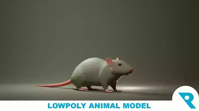 Rat Base Mesh Low-poly 3D model