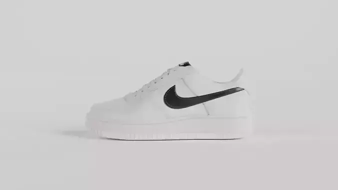 Nike Air Force 1 Shoes Free 3D model