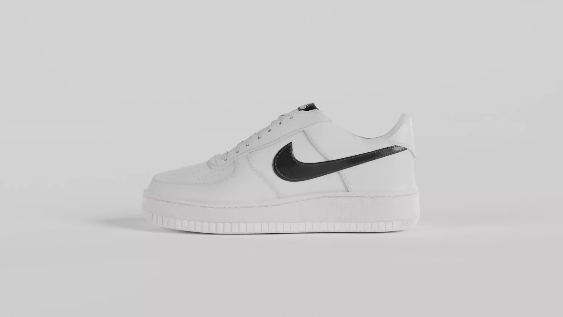 Nike Air Force 1 Shoes Free 3D model_0